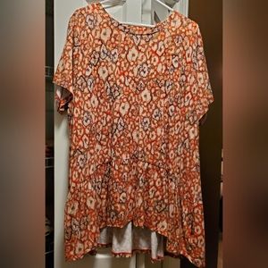 LOGO Orange/Purple flowey shirt